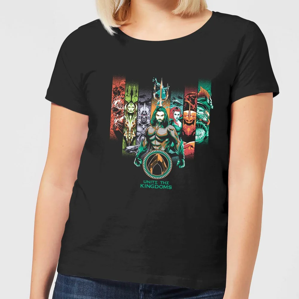 Aquaman Unite The Kingdoms Damen T-Shirt - Schwarz - XS Bild 1