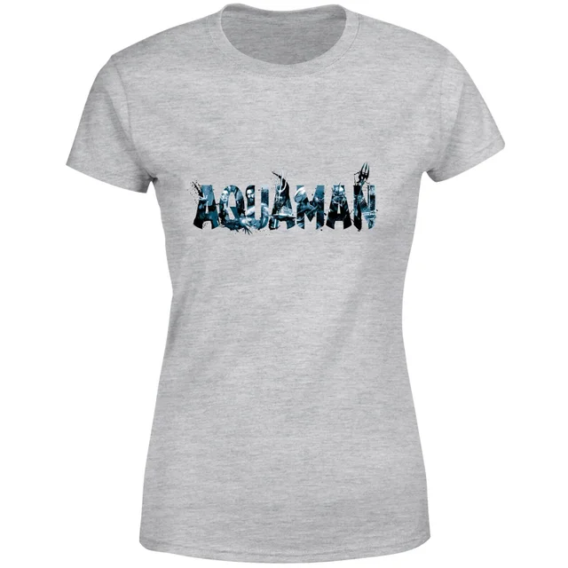 Aquaman Chest Logo Damen T-Shirt - Grau