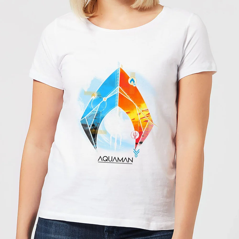 Aquaman Back To The Beach Damen T-Shirt - Weiß - XS Bild 1