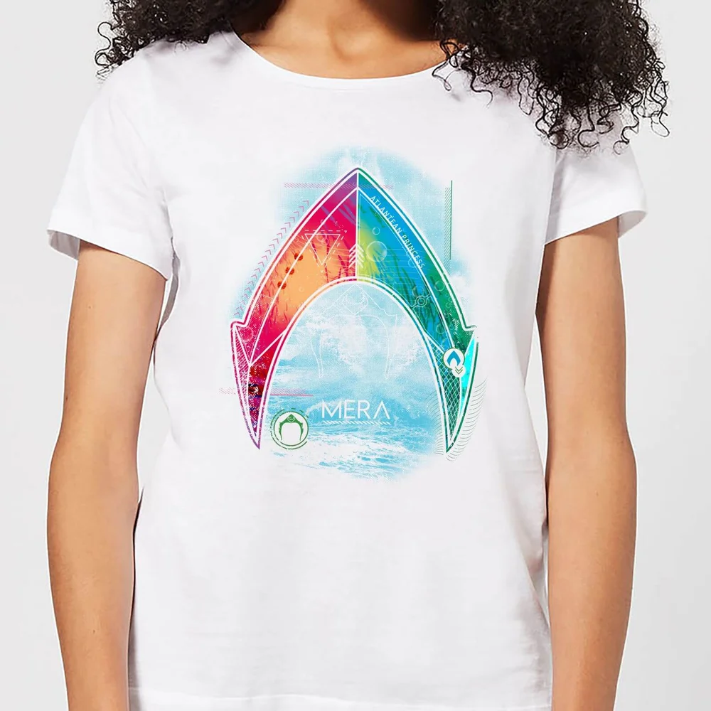 Aquaman Mera Beach Symbol Damen T-Shirt - Weiß - XS Bild 1