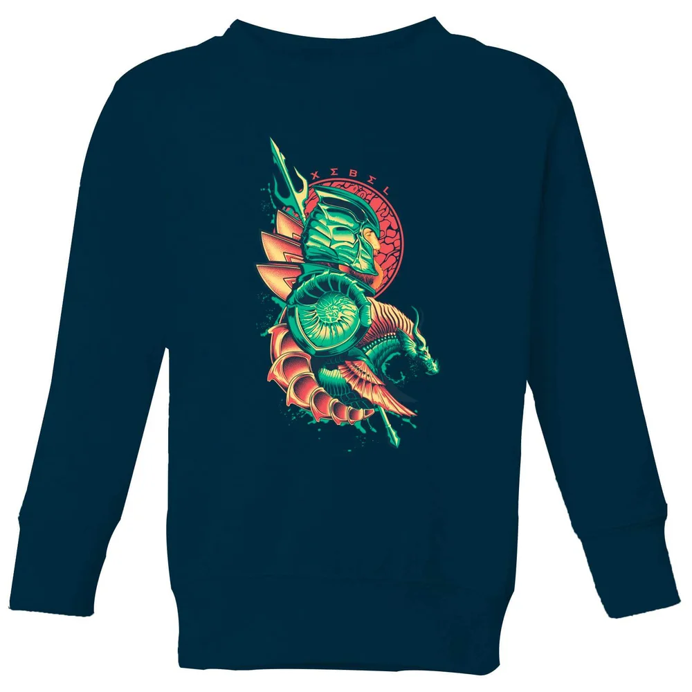 Aquaman Xebel Kinder Sweatshirt - Navy Blau - 3-4 Jahre Bild 1