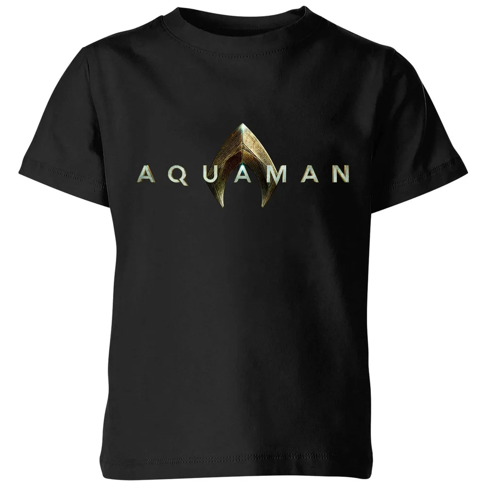 Aquaman Title Kinder T-Shirt - Schwarz - 3-4 Jahre Bild 1