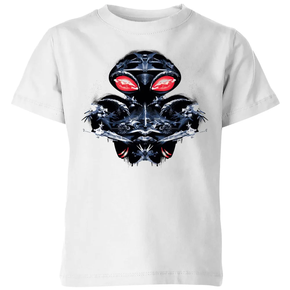 Aquaman Schwarz Manta Sea At War Kinder T-Shirt - Weiß - 3-4 Jahre Bild 1