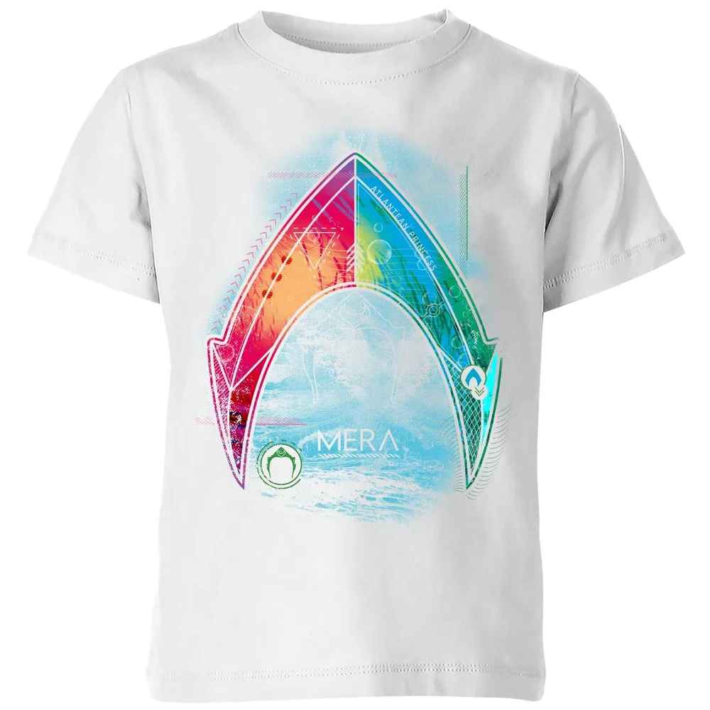 Aquaman Mera Beach Symbol Kinder T-Shirt - Weiß - 3-4 Jahre Bild 1