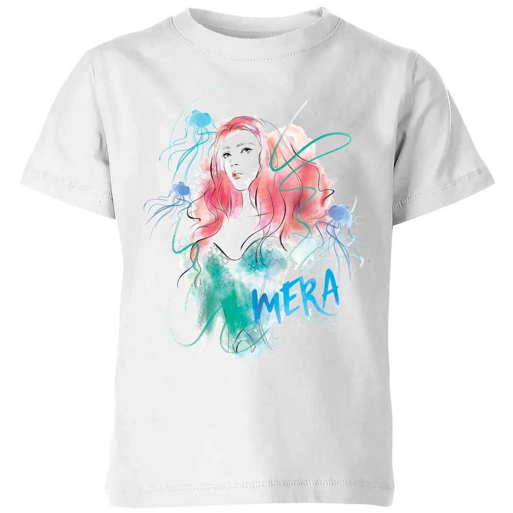 Aquaman Mera Kinder T-Shirt - Weiß - 3-4 Jahre Bild 1
