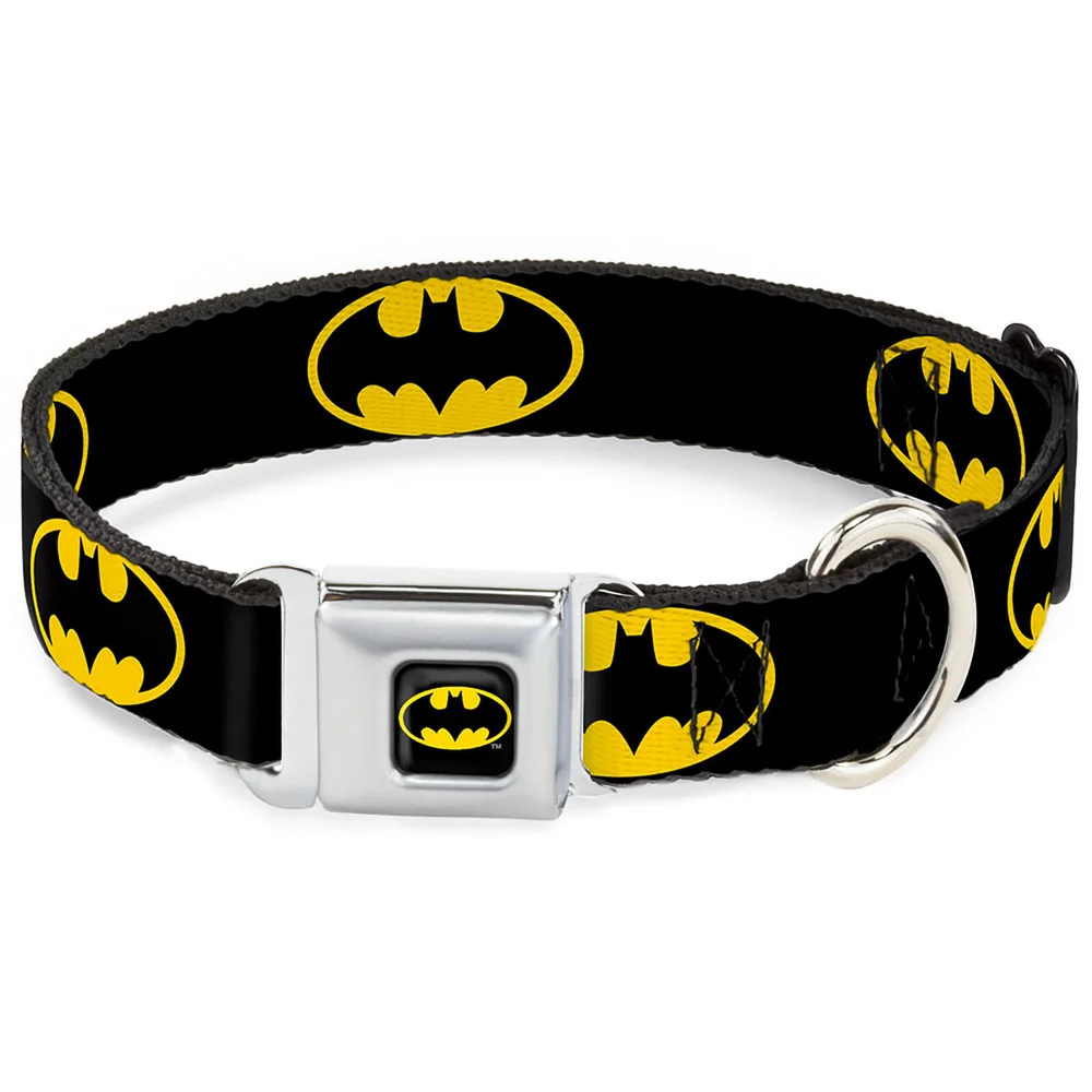 Buckle-Down DC Comics Batman Shield Dog Collar (Various Sizes) - S/13-18 Inches Bild 1
