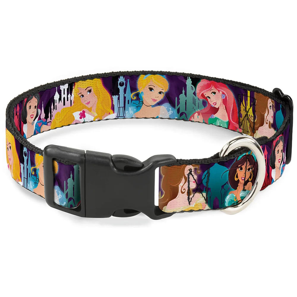 Buckle-Down Disney Princess Plastic Clip Dog Collar (Various Sizes) - S/13-18 Inches Bild 1