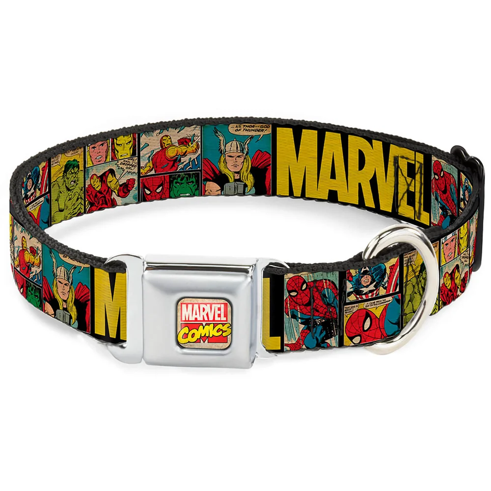 Buckle-Down Marvel Comics Dog Collar (Various Sizes) - M/16-23 Inches Bild 1