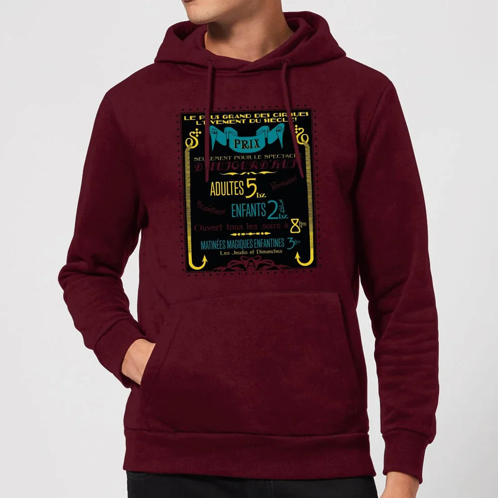 Fantastic Beasts Les Plus Grand Des Cirques Hoodie - Burgundy - XL Bild 1
