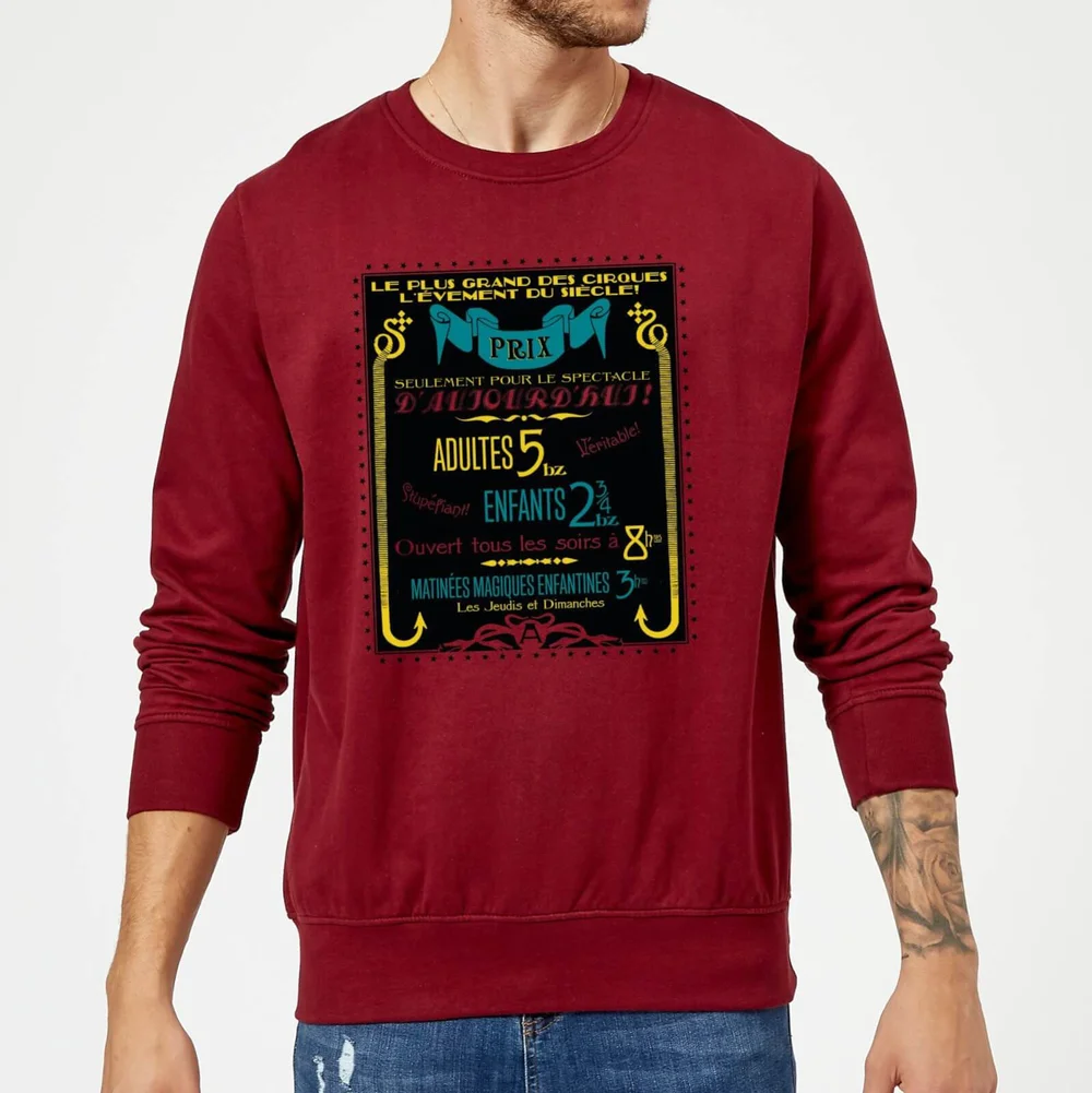 Fantastic Beasts Les Plus Grand Des Cirques Sweatshirt - Burgundy - S Bild 1