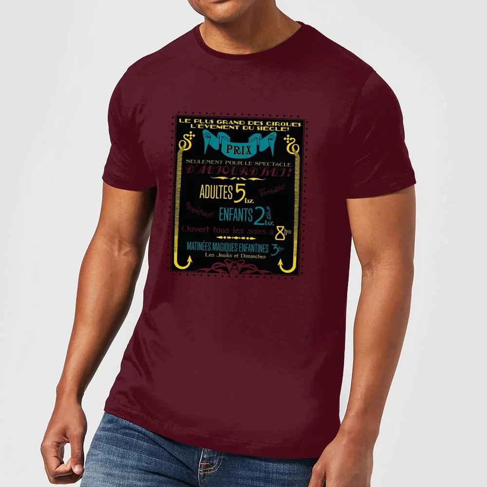 Fantastic Beasts Les Plus Grand Des Cirques Men's T-Shirt - Burgundy - S Bild 1