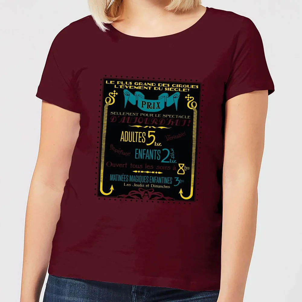 Fantastic Beasts Les Plus Grand Des Cirques Women's T-Shirt - Burgundy - S Bild 1