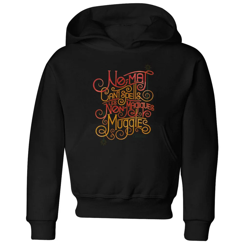 Fantastic Beasts No-Maj Kids' Hoodie - Black - 3-4 Jahre Bild 1