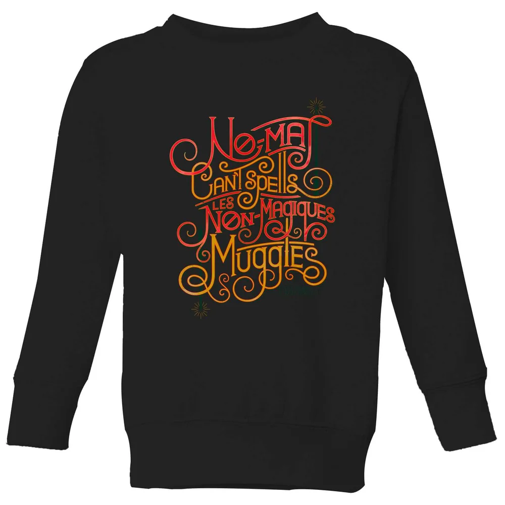 Fantastic Beasts No-Maj Kids' Sweatshirt - Black - 3-4 Jahre Bild 1
