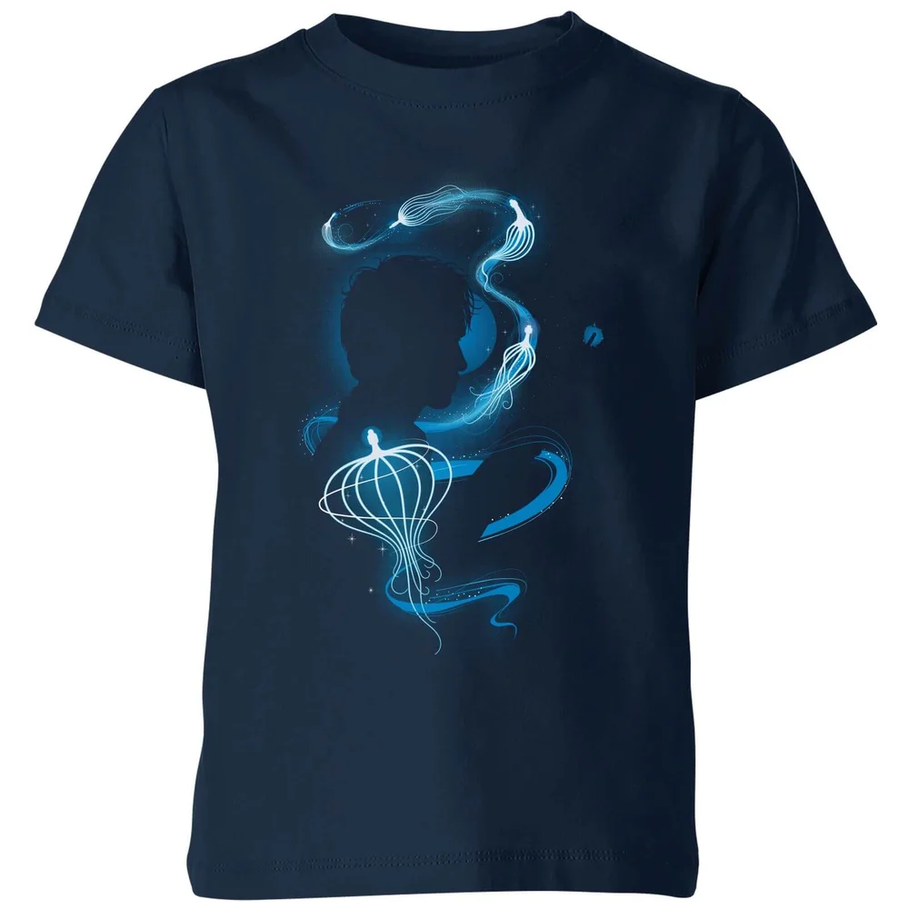Fantastic Beasts Newt Silhouette Kids' T-Shirt - Navy - 3-4 Jahre Bild 1