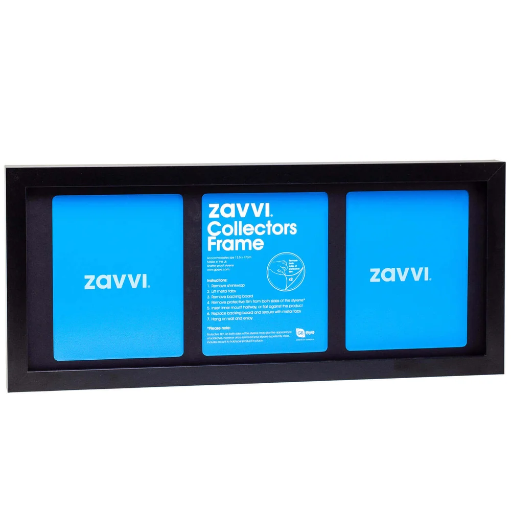 3D Black Collectors Frame with Black Mount 20x50cm Bild 1
