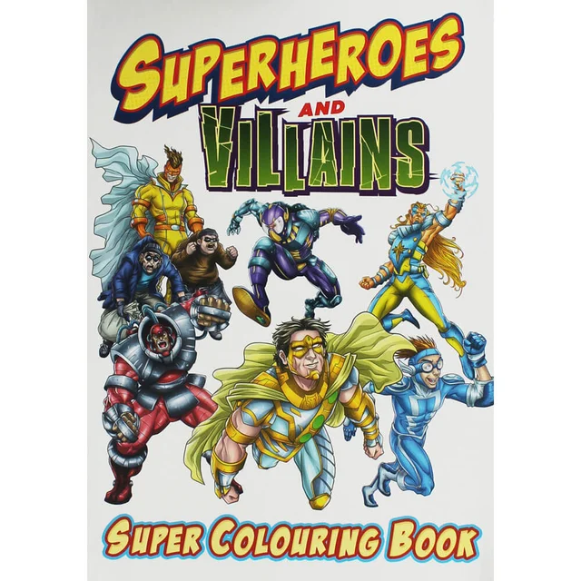 Superhelden Stoßstangen-Malbuch