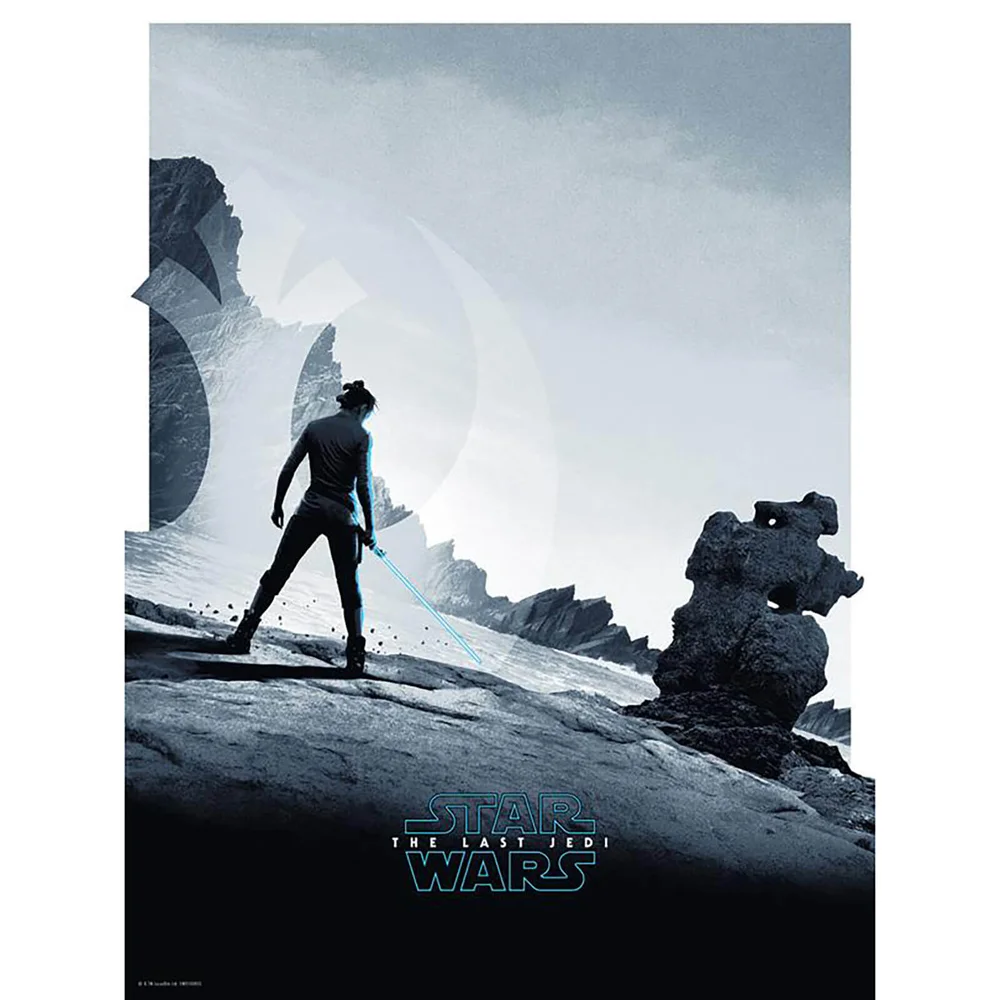 Star Wars Die letzten Jedi „Rey“ 18x24-Siebdruck von Matt Ferguson - Zavvi UK Exklusiv Bild 1