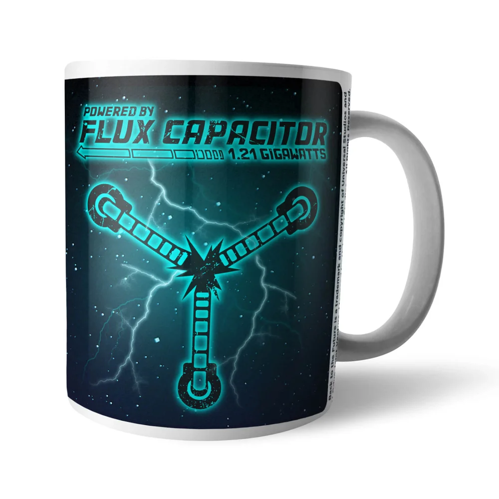 Back To The Future Powered By Flux Capacitor Mug Bild 1