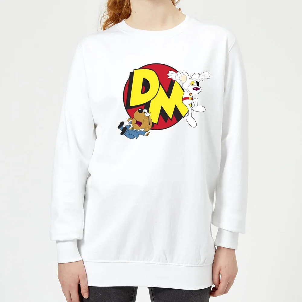 Danger Mouse Run! Damen Sweatshirt - Weiß - 3XL Bild 1