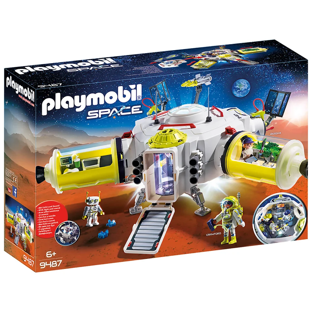 Playmobil Space Mars Raumstation mit funktionierendem Doppel-Laser-Shooter (9487) Bild 1