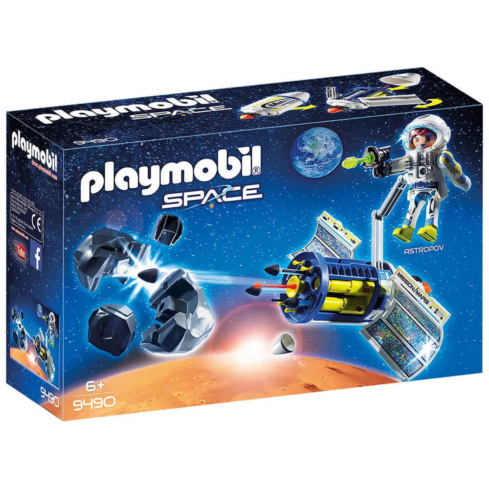 Playmobil Weltraum-Satellit Meteoriten-Laser mit funktionierender Kanone (9490) Bild 1