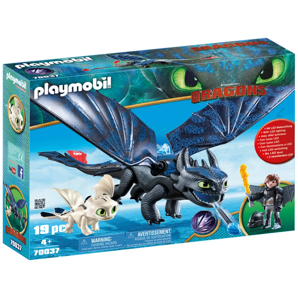 Playmobil DreamWorks Dragons Schluckauf und Ohnezahn mit Baby-Drache (70037) Bild 1