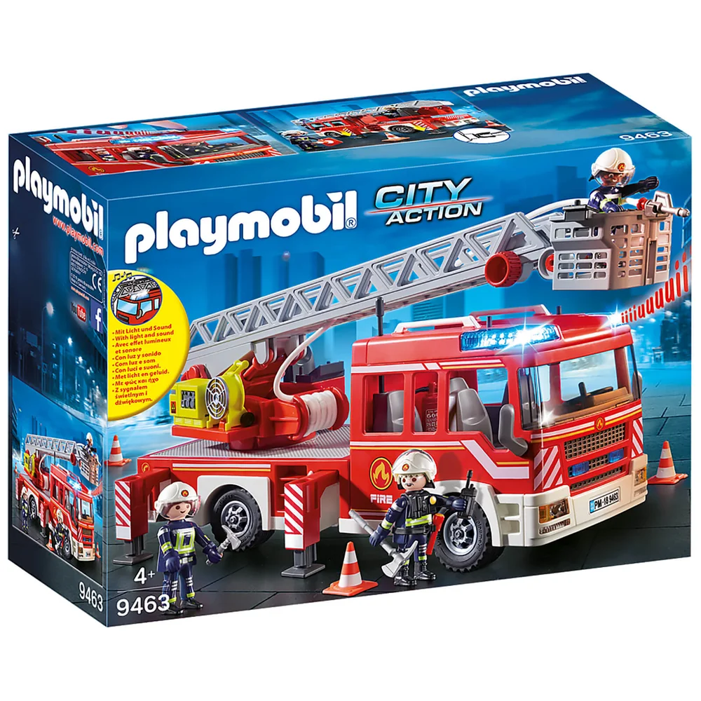 Playmobil City Action Feuerwehrauto mit ausziehbarer Leiter (9463) Bild 1