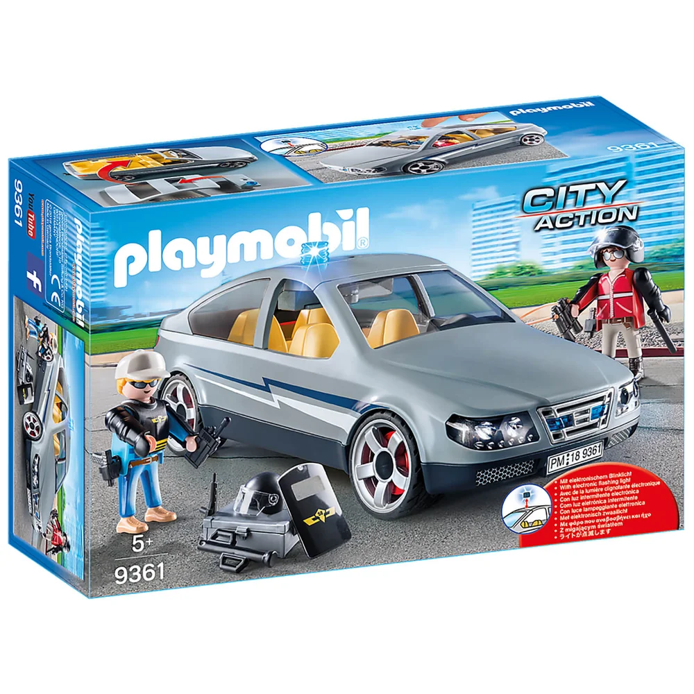 Playmobil City Action SWAT Undercover Car with Removeable Flashing Blue Light (9361) Bild 1