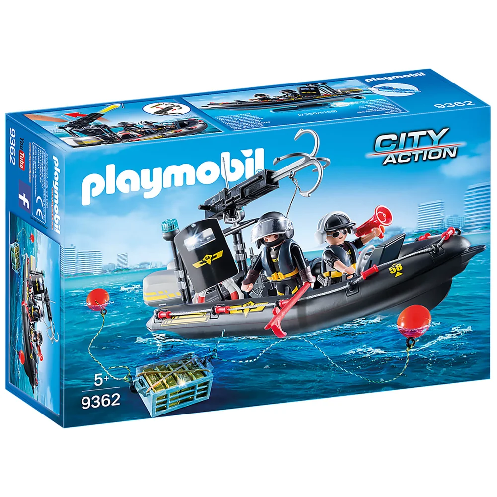 Playmobil City Action SWAT Boot mit Hakenkanone (9362) Bild 1