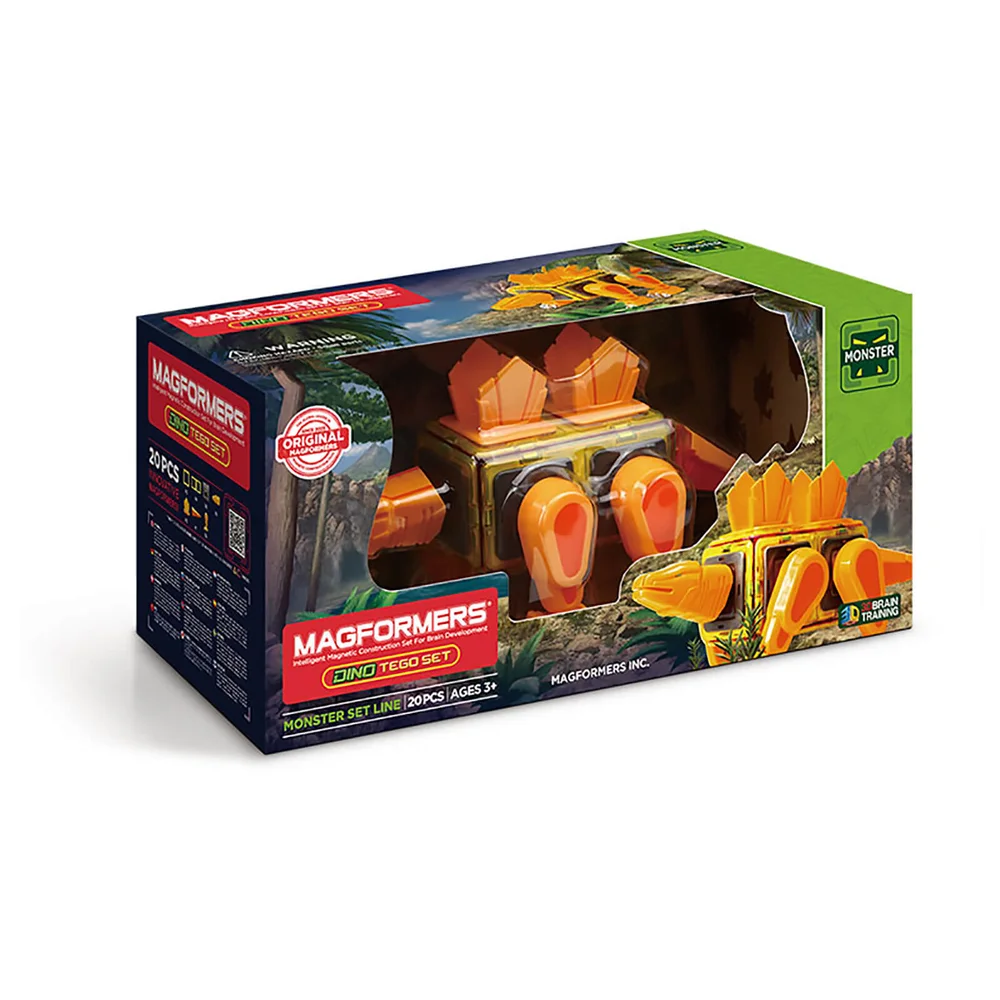Magformers Dino Tego Set – 20 Stücke Bild 1