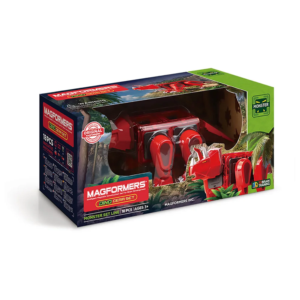 Magformers Dino Cera Set – 18 Stücke Bild 1