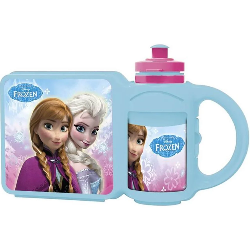 Disney Frozen Large Multi-Purpose Bottle + Lunchbox Bild 1