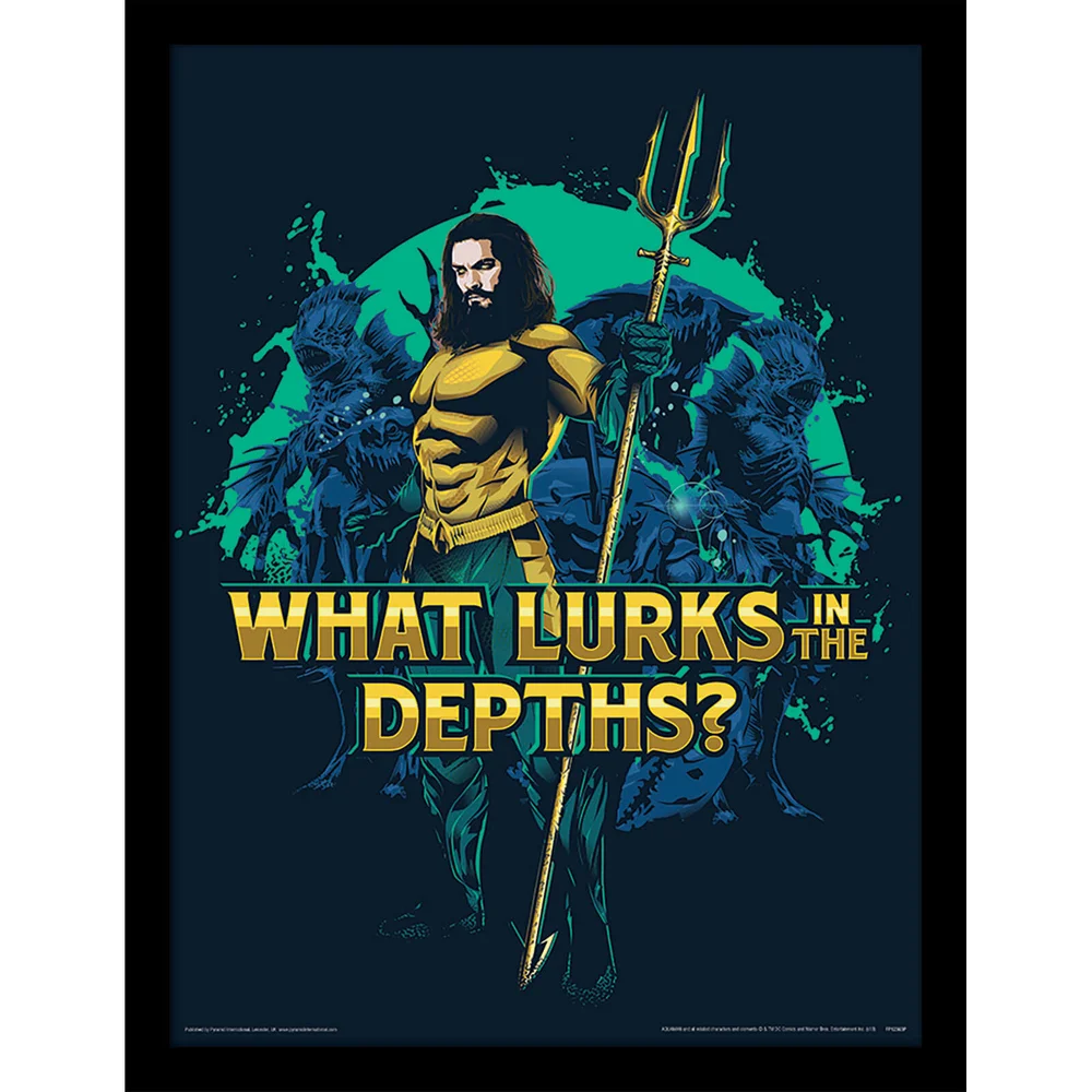 Aquaman (What Lurks in the Depths) Framed 30 x 40cm Print Bild 1