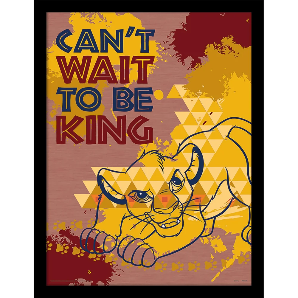 Der König der Löwen (Ich kann es kaum erwarten, König zu sein) 30 x 40 cm Druck Bild 1