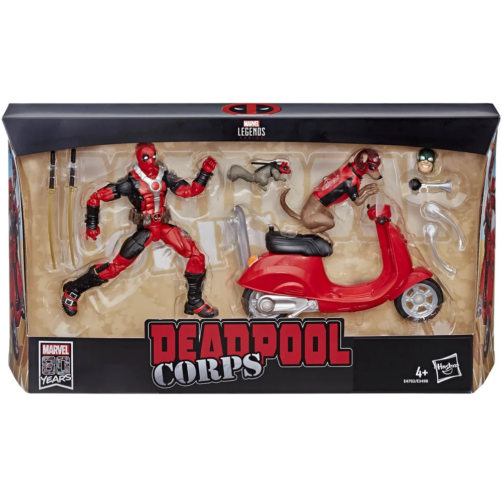 Hasbro Marvel Legends Series 16 cm Deadpool mit Motorroller Bild 1