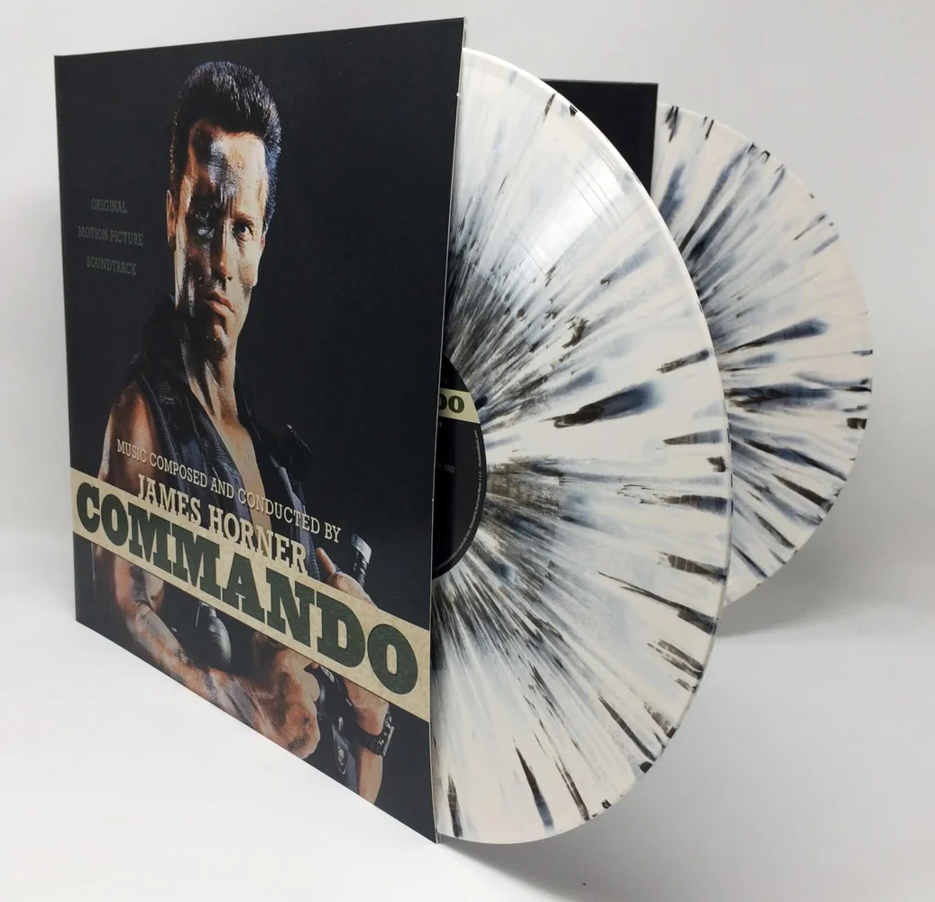 James Horner: Commando: Original Motion Picture Soundtrack (Limited Bone with Black Face Paint Splatter Vinyl) 2xLP Bild 1