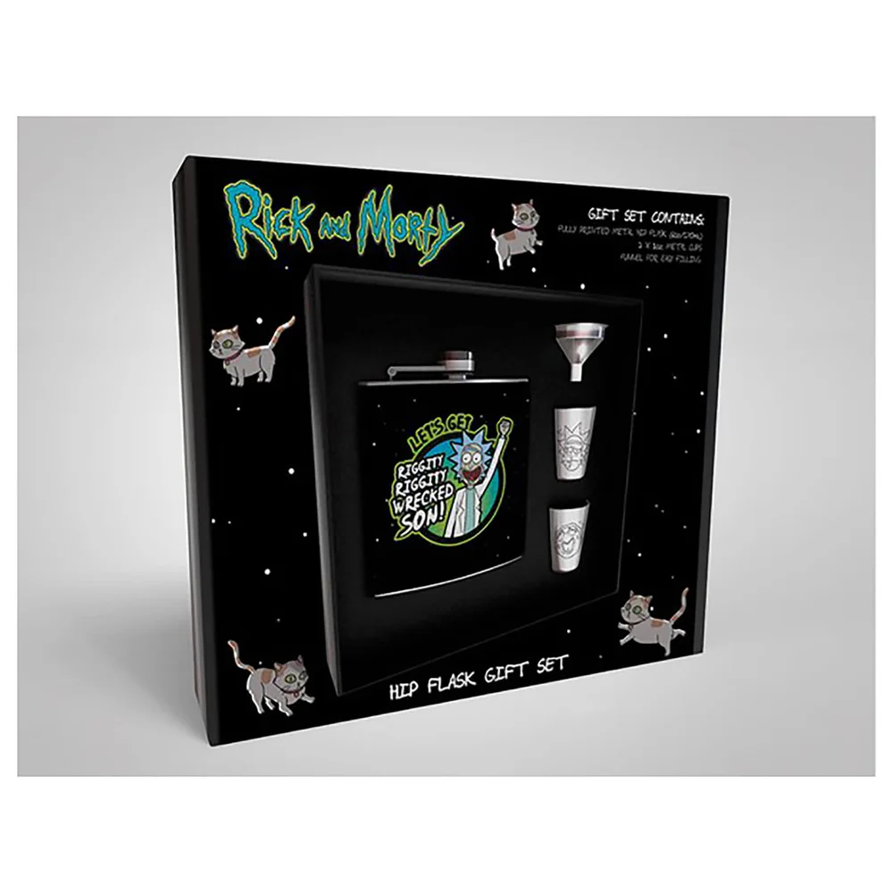 Rick and Morty Hip Flask Set Bild 1
