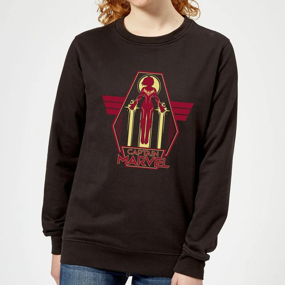 Captain Marvel Flying Warrior Women's Sweatshirt - Black - XS Bild 1
