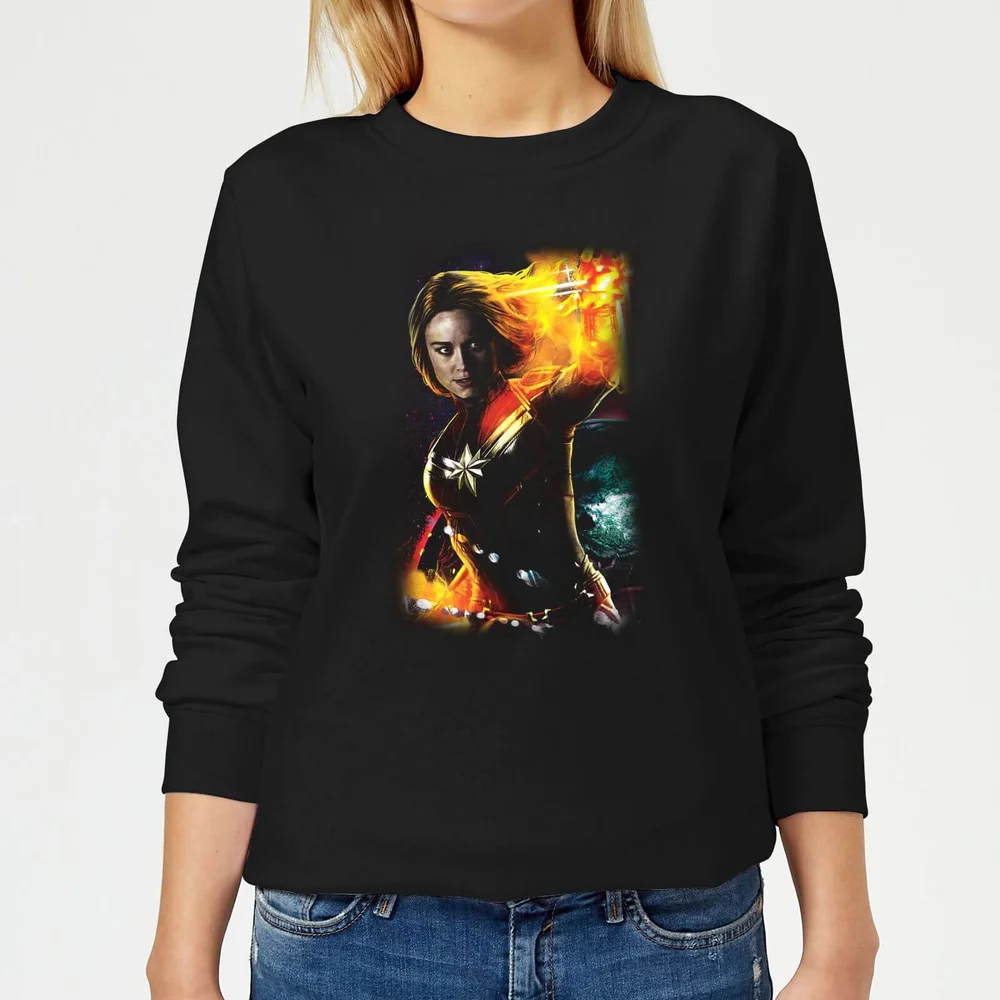 Captain Marvel Galactic Shine Women's Sweatshirt - Black - XS Bild 1