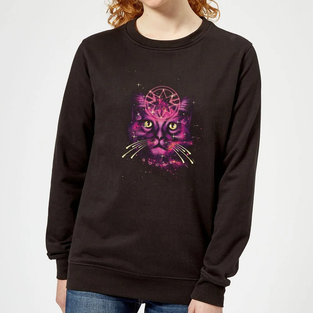 Captain Marvel Neon Goose Women's Sweatshirt - Black - XS Bild 1