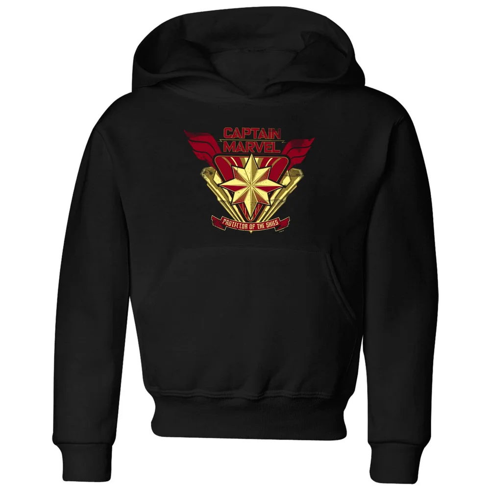 Captain Marvel Protector Of The Skies Kids' Hoodie - Black - 3-4 Jahre Bild 1