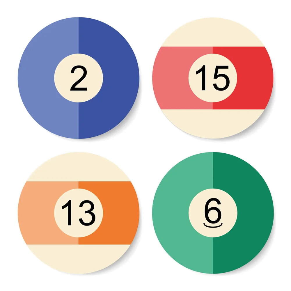 Pool Ball Coaster Set Bild 1