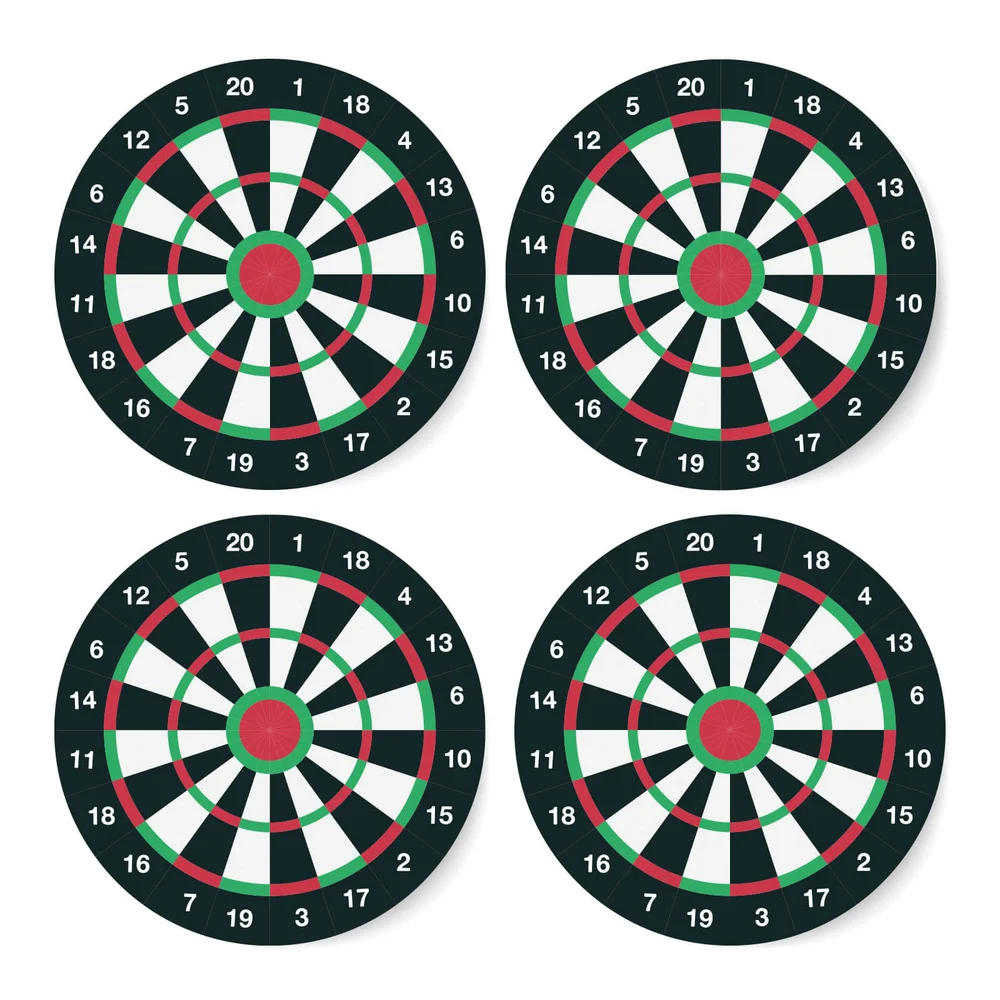 Dartboard Coaster Set Bild 1
