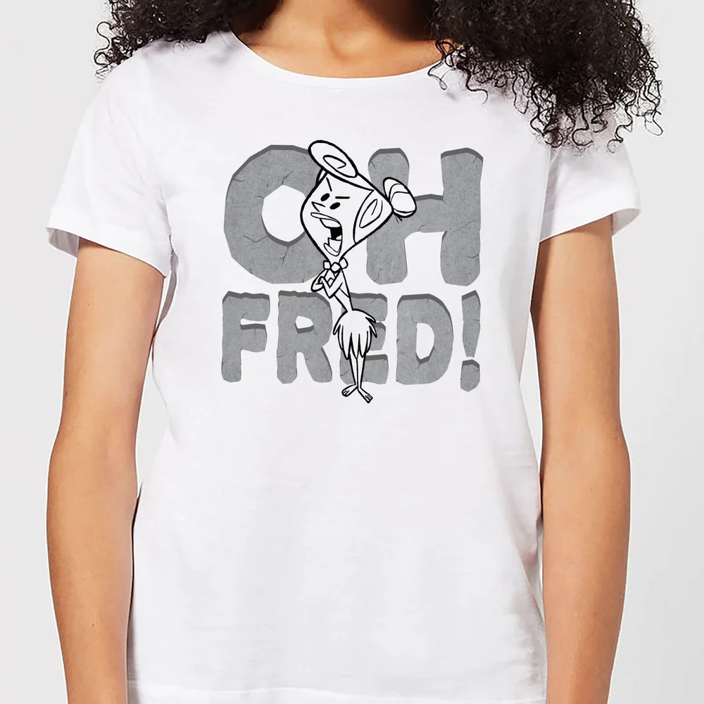 The Flintstones Oh Fred! Women's T-Shirt - White - XS Bild 1