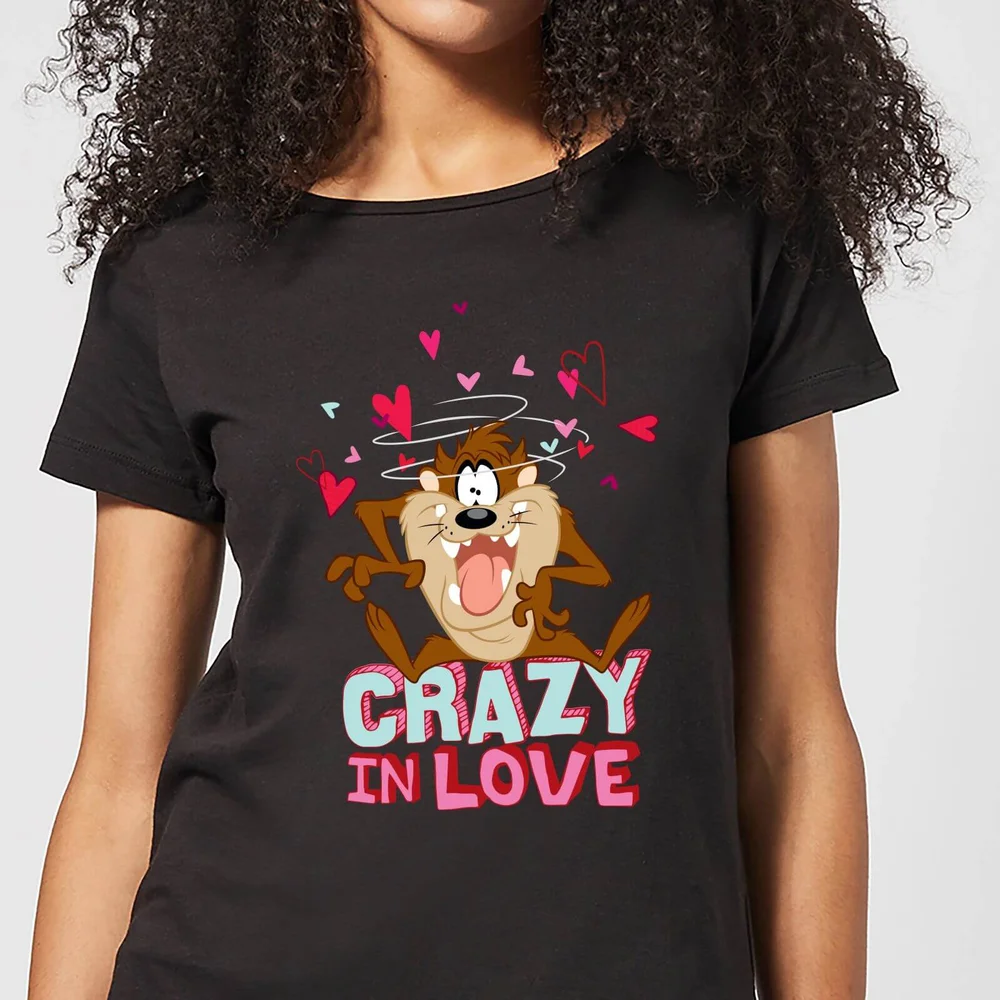 Looney Tunes Crazy In Love Taz Women's T-Shirt - Black - S Bild 1