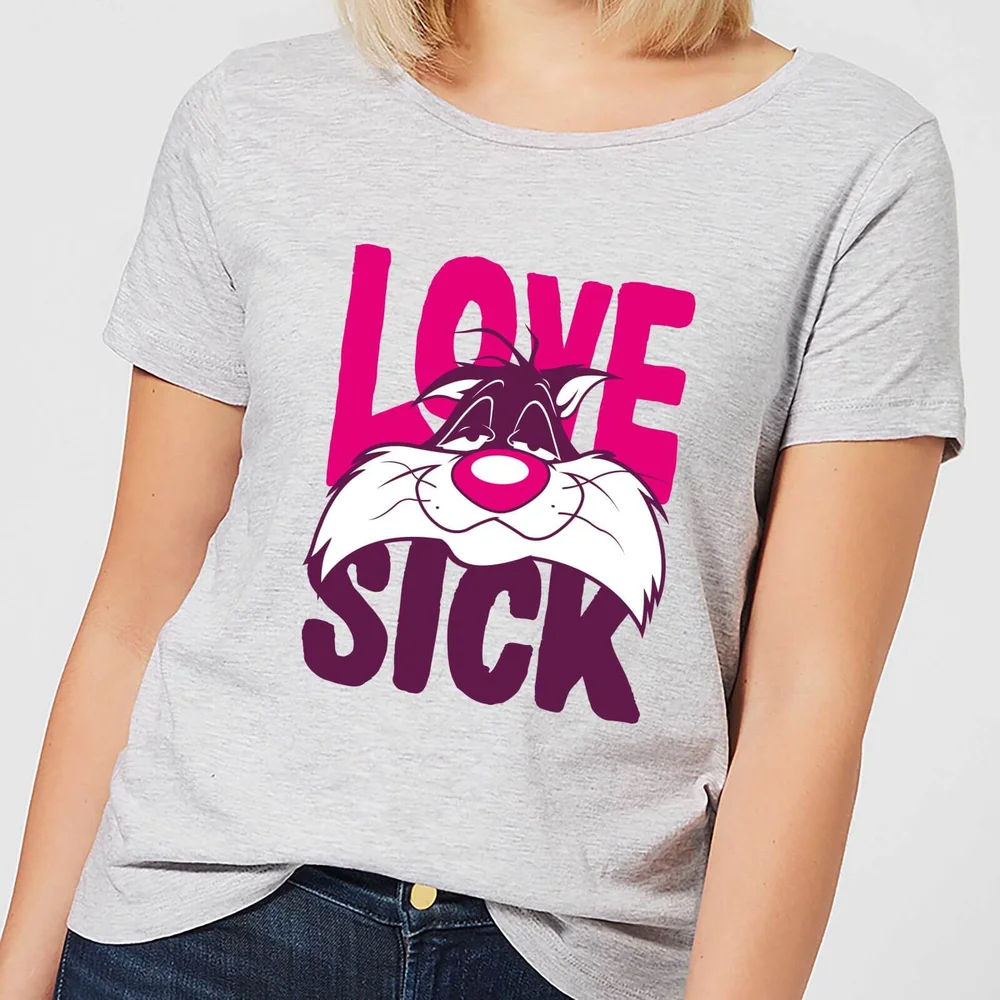 Looney Tunes Love Sick Sylvester Women's T-Shirt - Grey - XS Bild 1