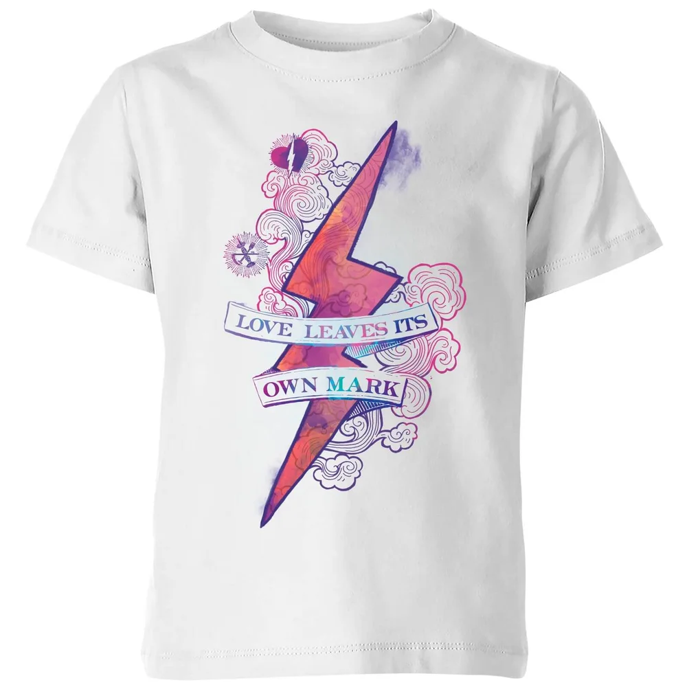 Harry Potter Love Leaves Its Own Mark Kids' T-Shirt - White - 3-4 Jahre Bild 1