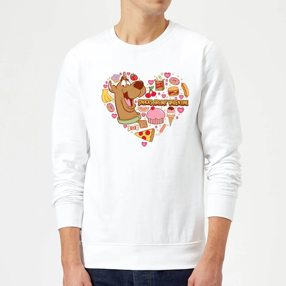 Scooby Doo Snacks Are My Valentine Sweatshirt - White - S Bild 1
