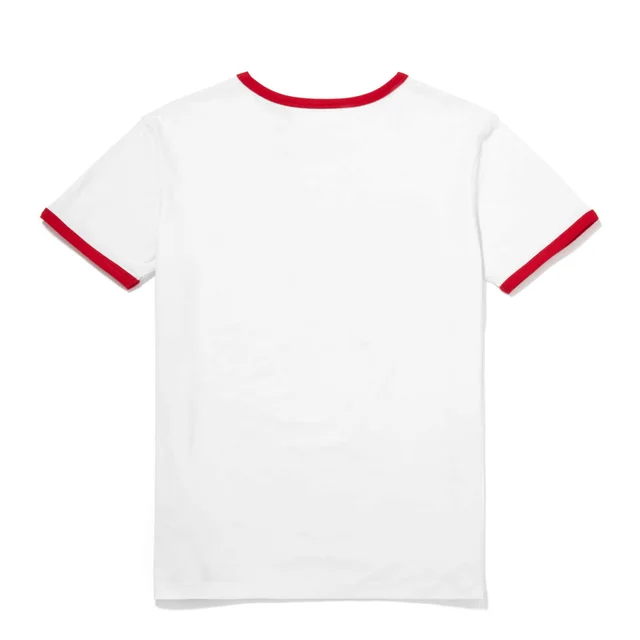 Global Legacy Jaws Ringer T-Shirt - Rot/Weiß